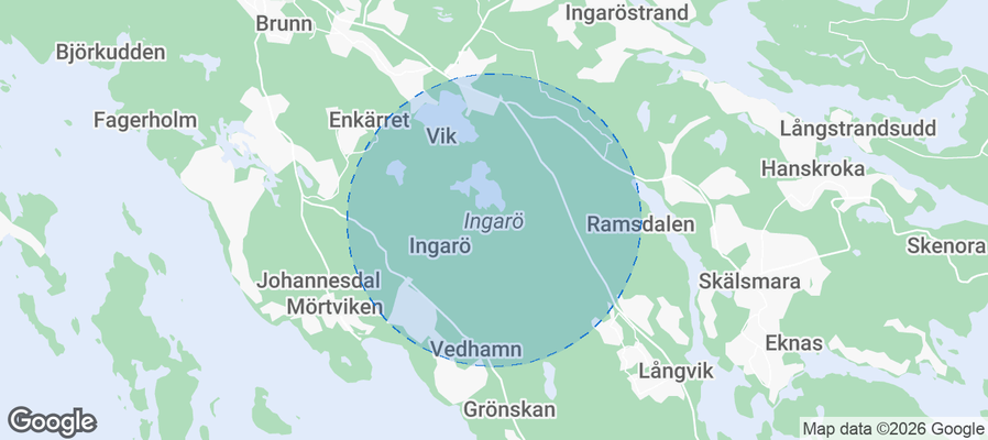 Ingarö Airbnb map